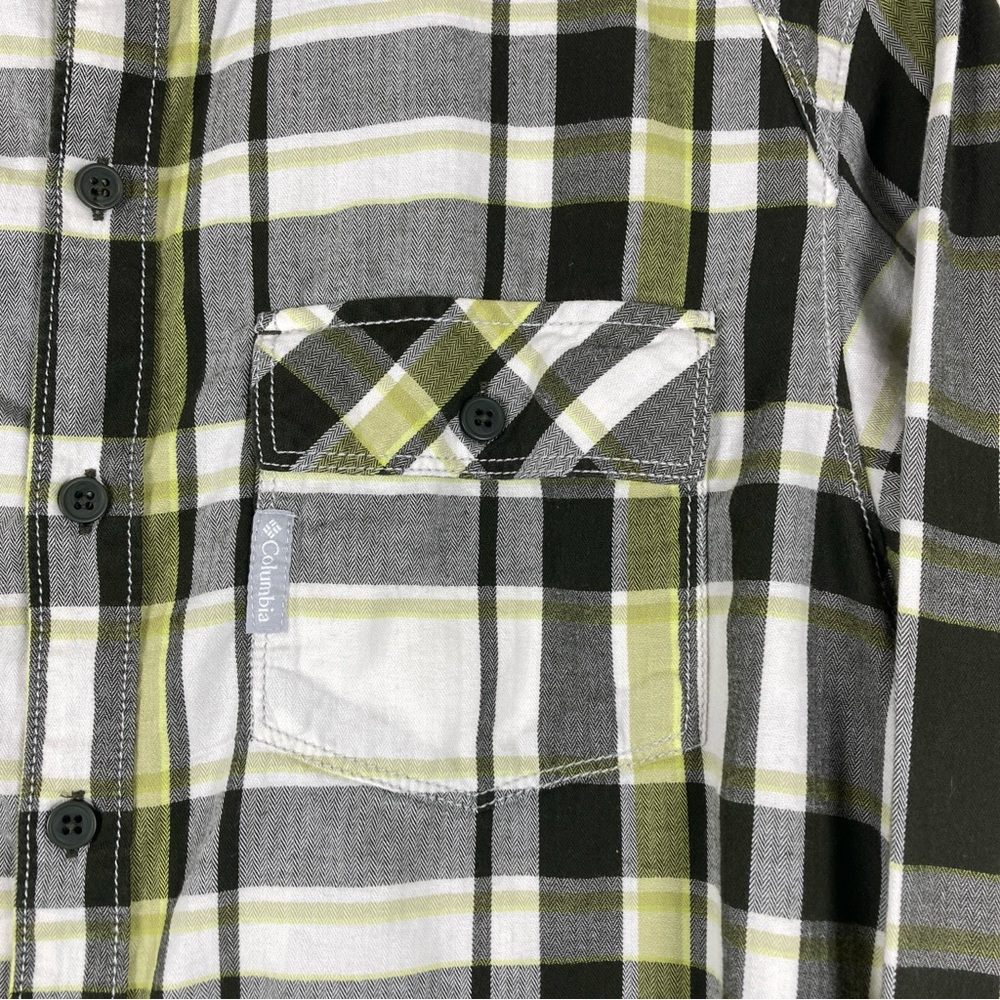 Columbia Sportswear Company Men's M Plaid Long Sleeve Button Down Shirt Cotton - Picture 8 of 16